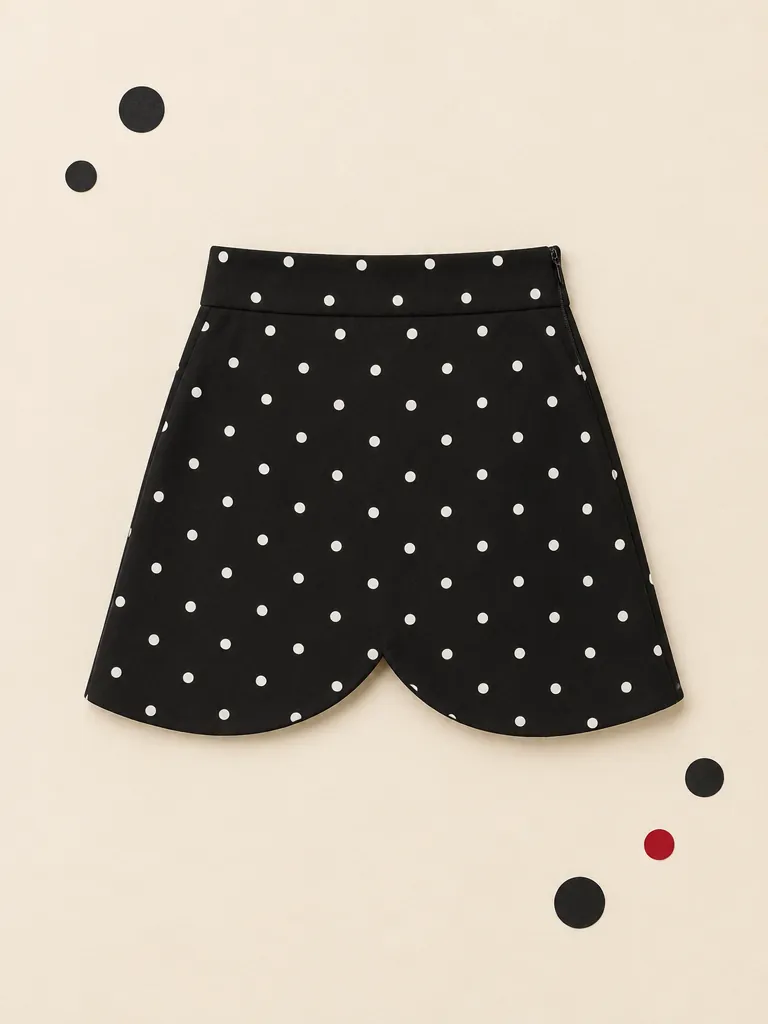 Arc Hem Mini Skirt, on its own