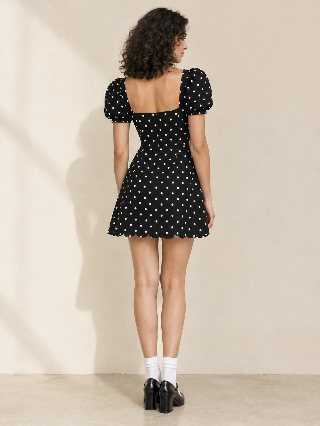 Café Corner Mini Dress, from the back