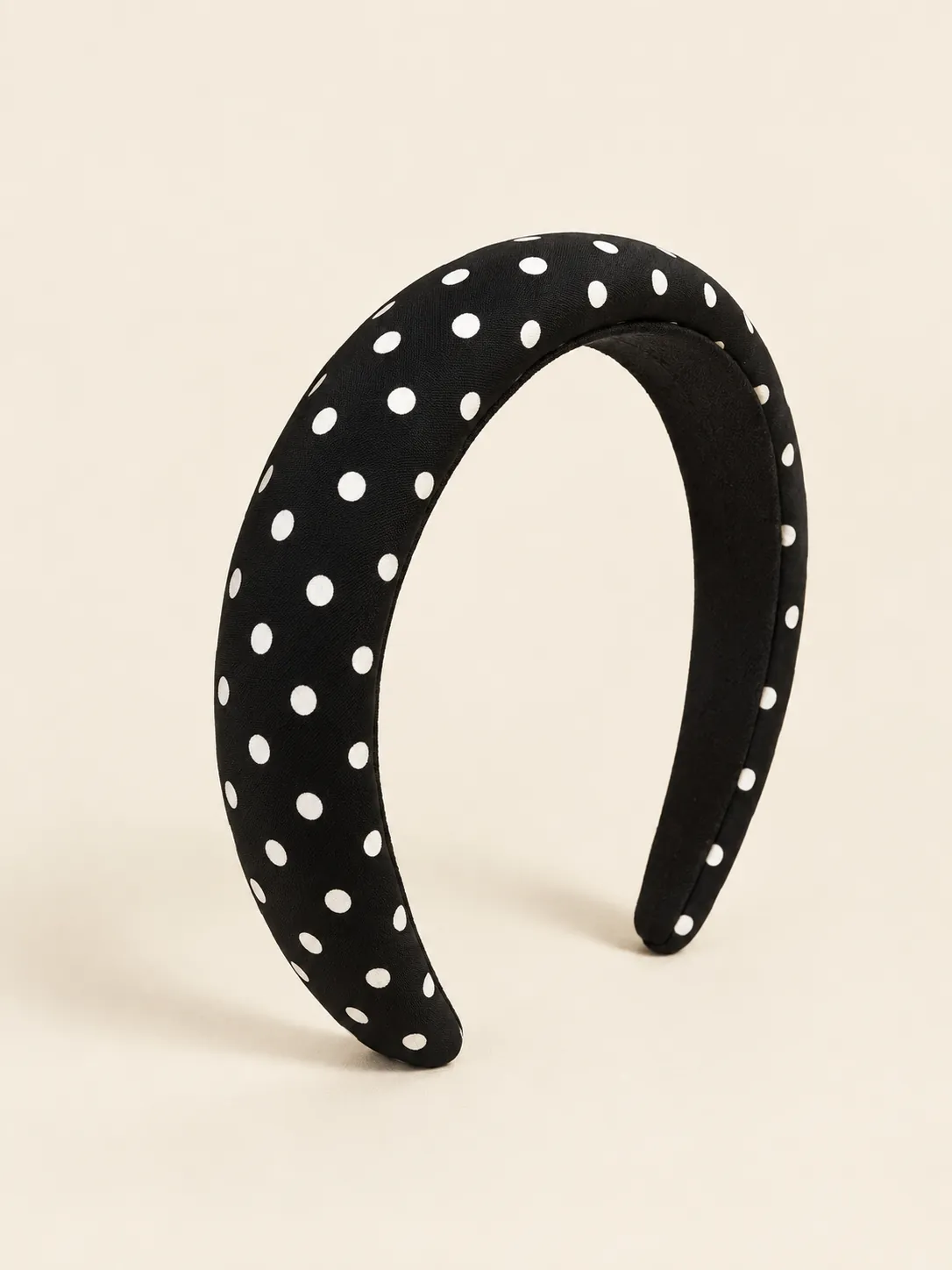Dot Padded Headband, from the side