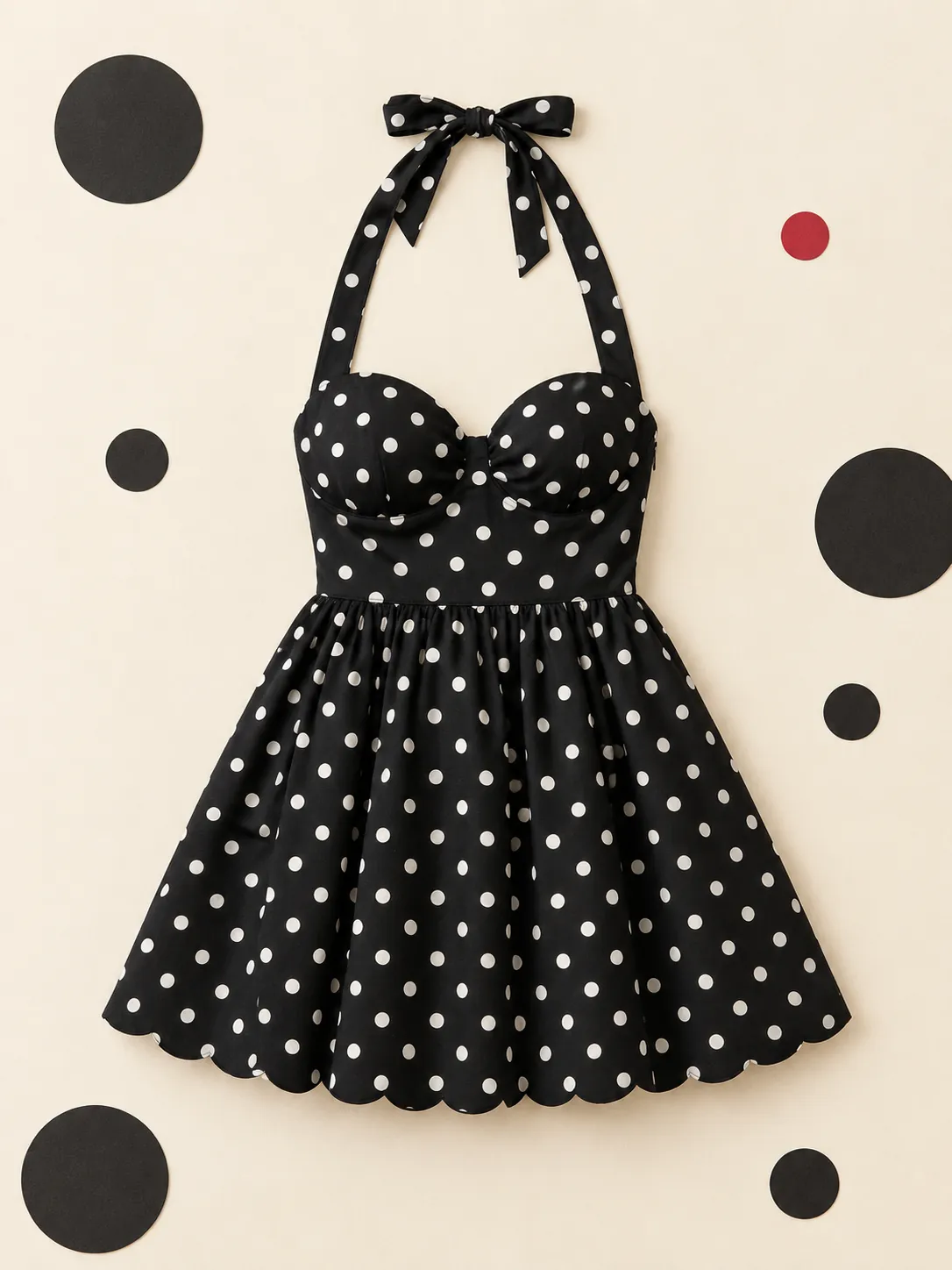 Halter Arc Sundress, on its own