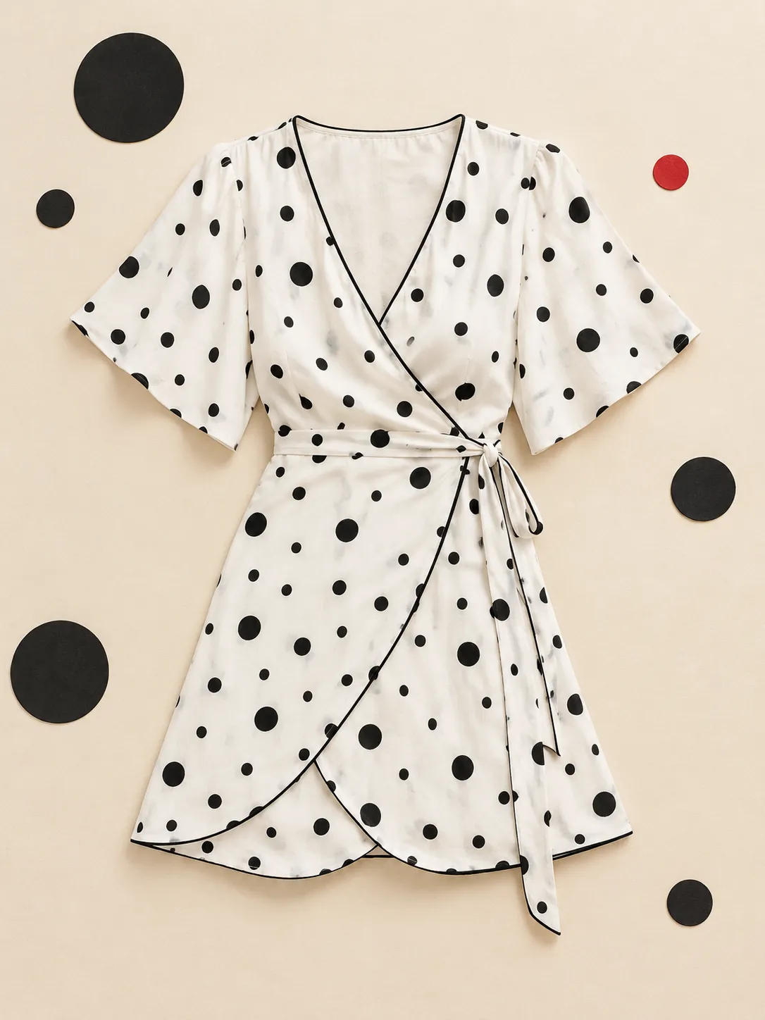 Park Bench Wrap Dress, on its own