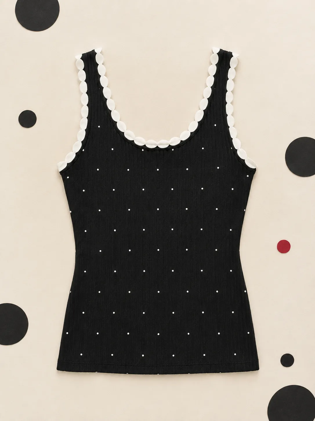 Ribbed Dot Tank, on its own