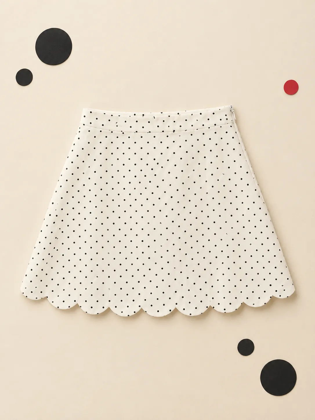 Scallop Hem Circle Skirt, on its own