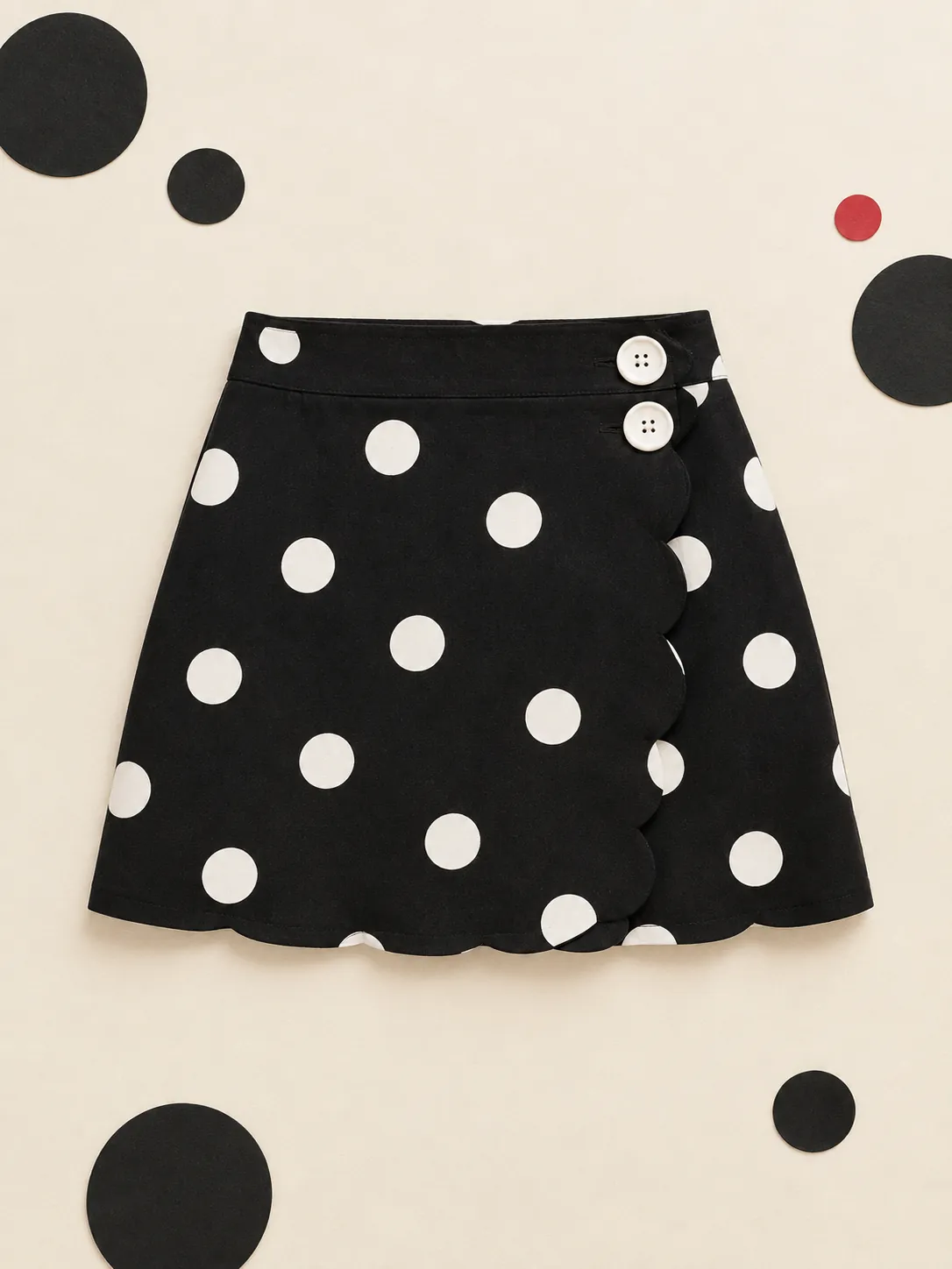Side Flap Wrap Skirt, on its own