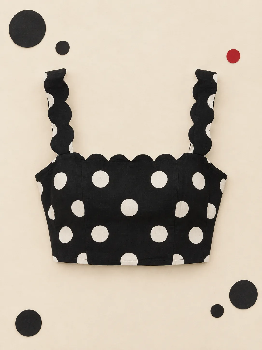 Square Neck Bustier Top, on its own